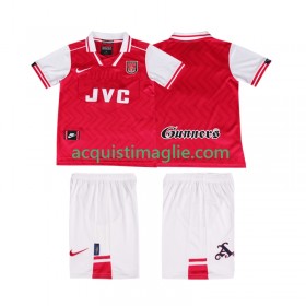 Divisa di Calcio Arsenal Retro Bambino Prima 1996 1997